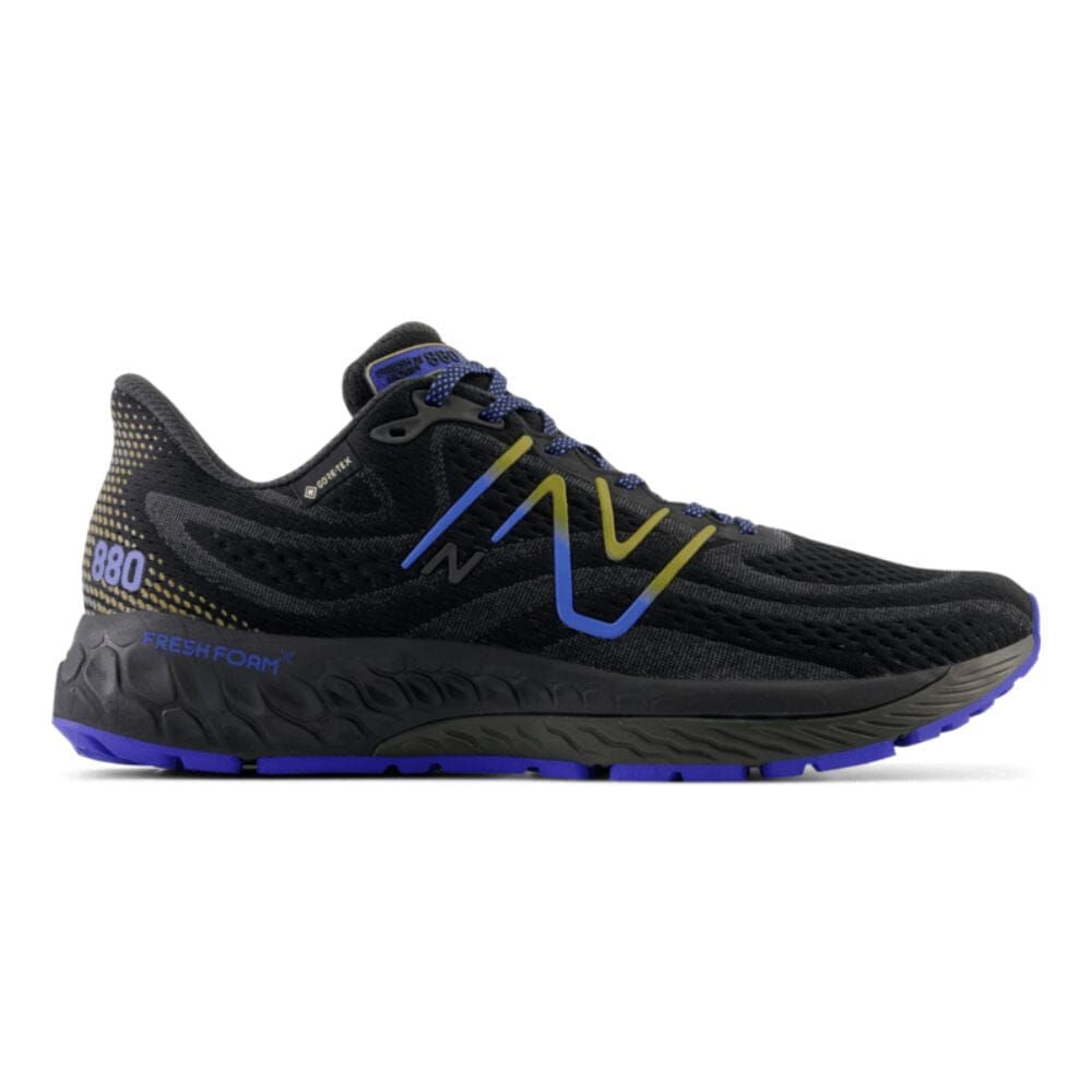 New Balance Men s Fresh Foam X 880 v13 GTX Black Marine Blue 8 D