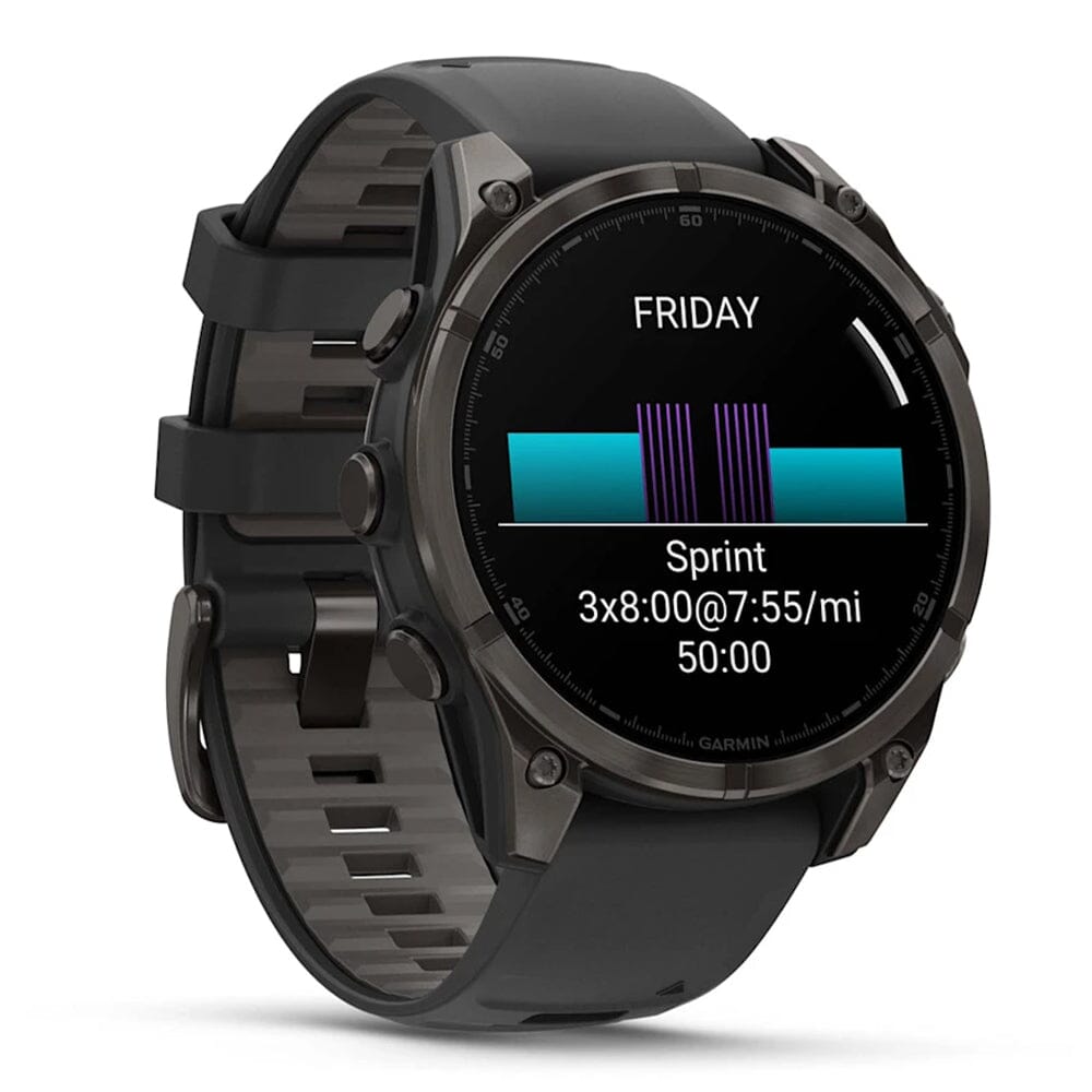 Garmin Fenix 8 - BlackToe Running#colour_sapphire-carbon-grey-titanium-with-black-pebble-grey-silicone-band