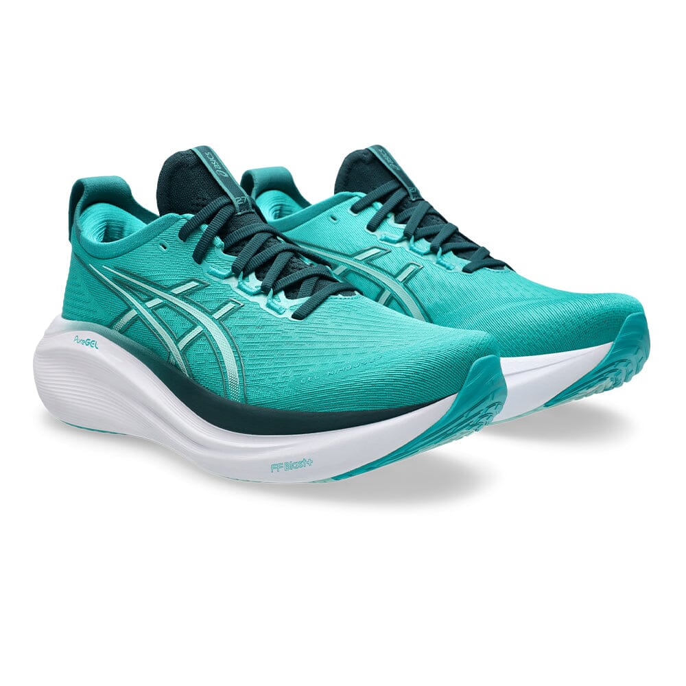 Asics Men's Gel-Nimbus 27 - BlackToe Running#colour_wave-teal-saxon-green