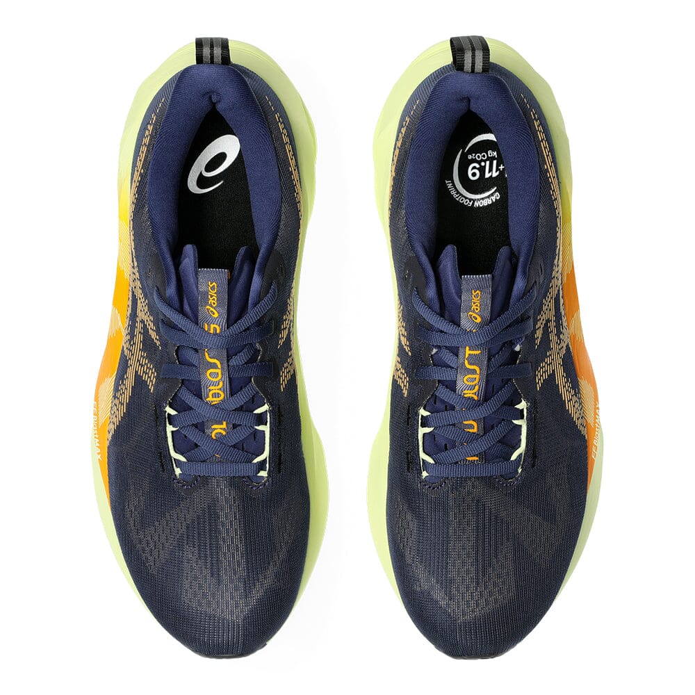 Asics Men's Novablast 5 - BlackToe Running#colour_indigo-blue-amber