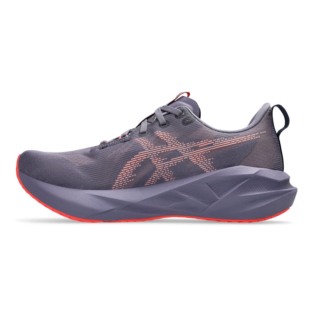 Asics Men's Novablast 5 - BlackToe Running#colour_greyish-purple-coral-reef