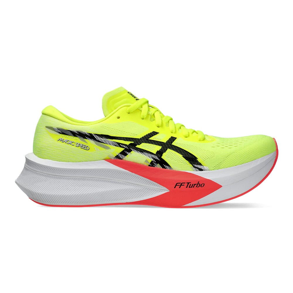 Asics Women's Magic Speed 4 - BlackToe Running#colour_safety-yellow-black