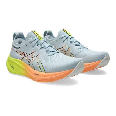 Asics Women's Gel-Nimbus 26 Paris - BlackToe Running#colour_cool-grey-safety-yellow