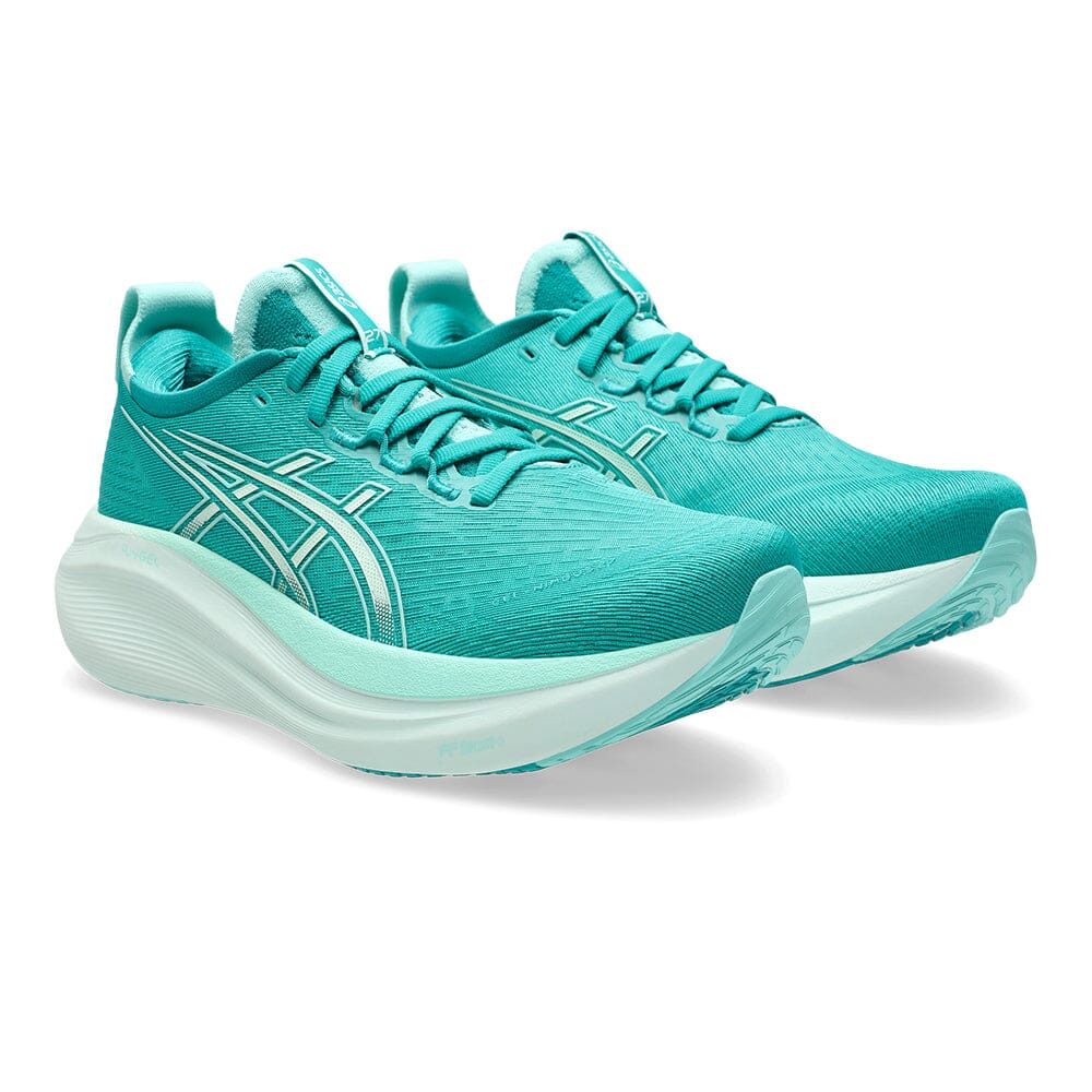 Asics Women's Gel-Nimbus 27 - BlackToe Running#colour_wave-teal-illuminate-mint