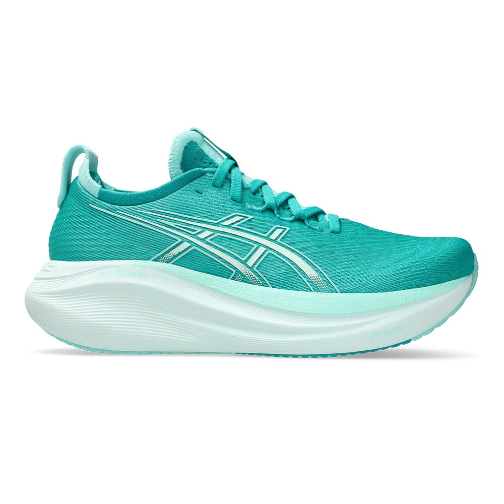 Asics Women's Gel-Nimbus 27 - BlackToe Running#colour_wave-teal-illuminate-mint