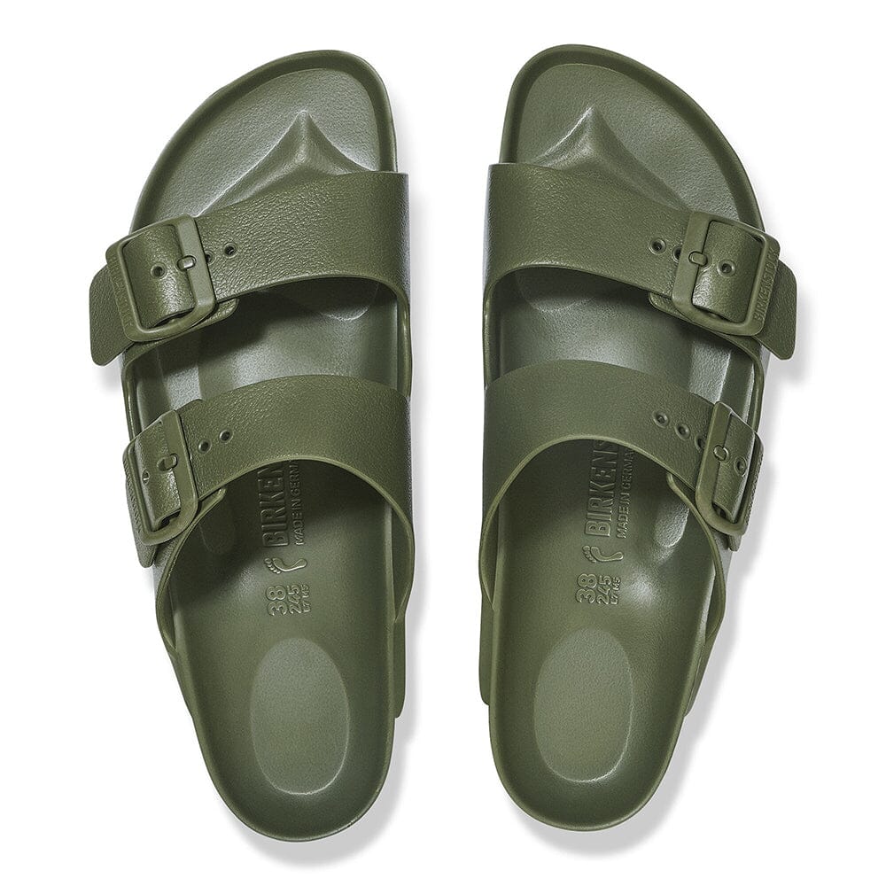 Birkenstock Women's Arizona Essentials EVA - BlackToe Running#colour_khaki