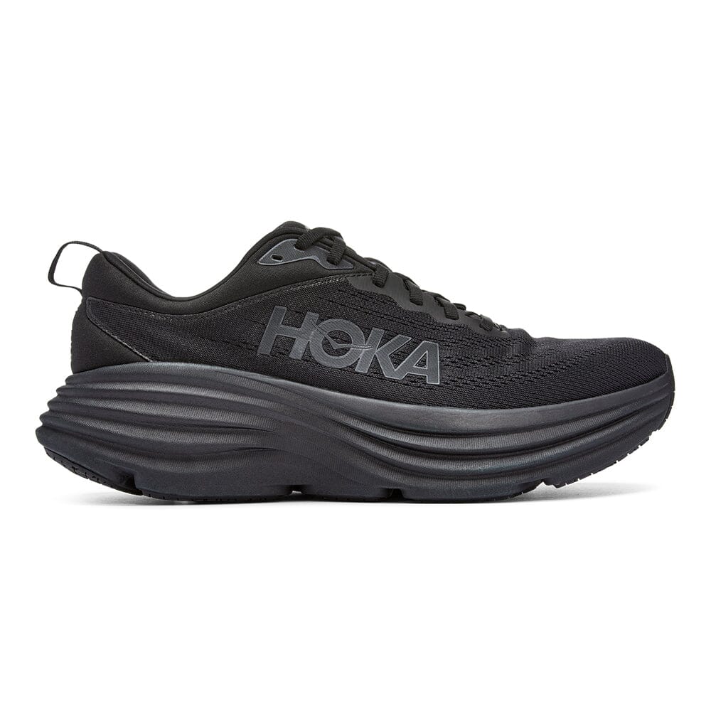 Hoka One One Men's Bondi 8 - BlackToe Running#colour_black-black