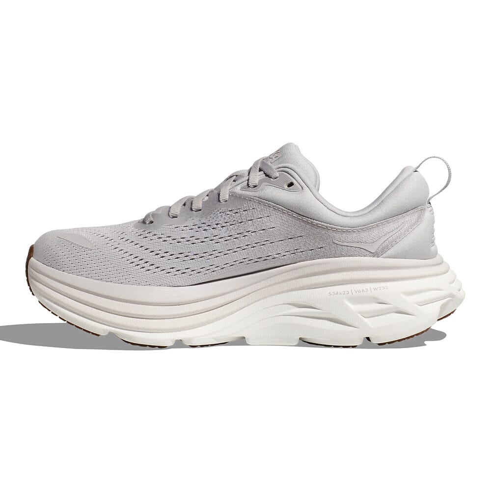 Hoka Men's Bondi 8 - BlackToe Running#colour_lunar-rock-nimbus-cloud