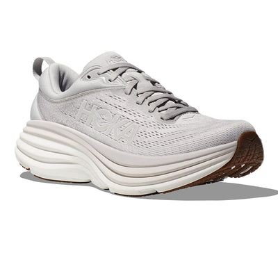 Hoka Men's Bondi 8 - BlackToe Running#colour_lunar-rock-nimbus-cloud