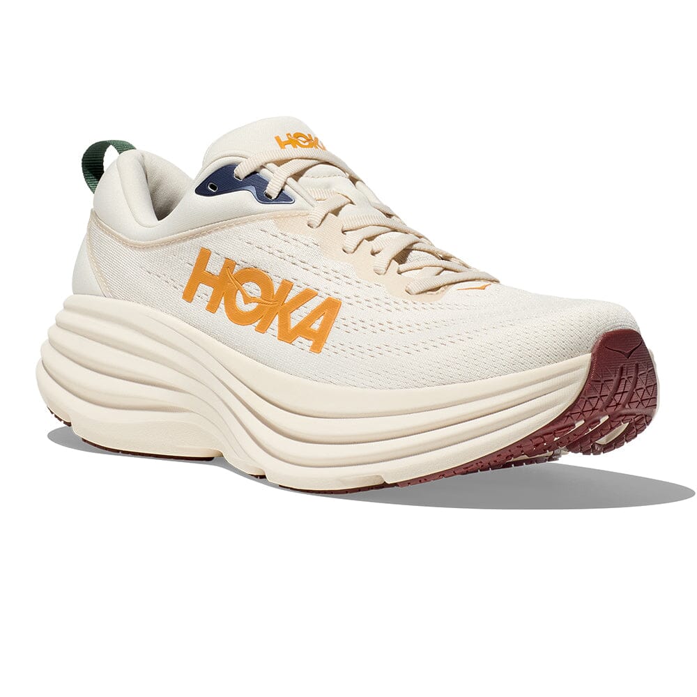 Hoka Men's Bondi 8 - BlackToe Running#colour_oat-milk-alabaster