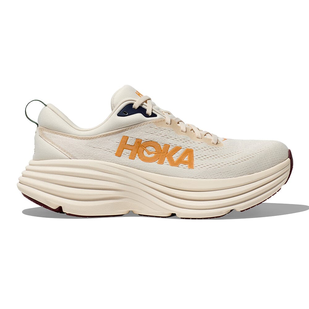 Hoka Men's Bondi 8 - BlackToe Running#colour_oat-milk-alabaster