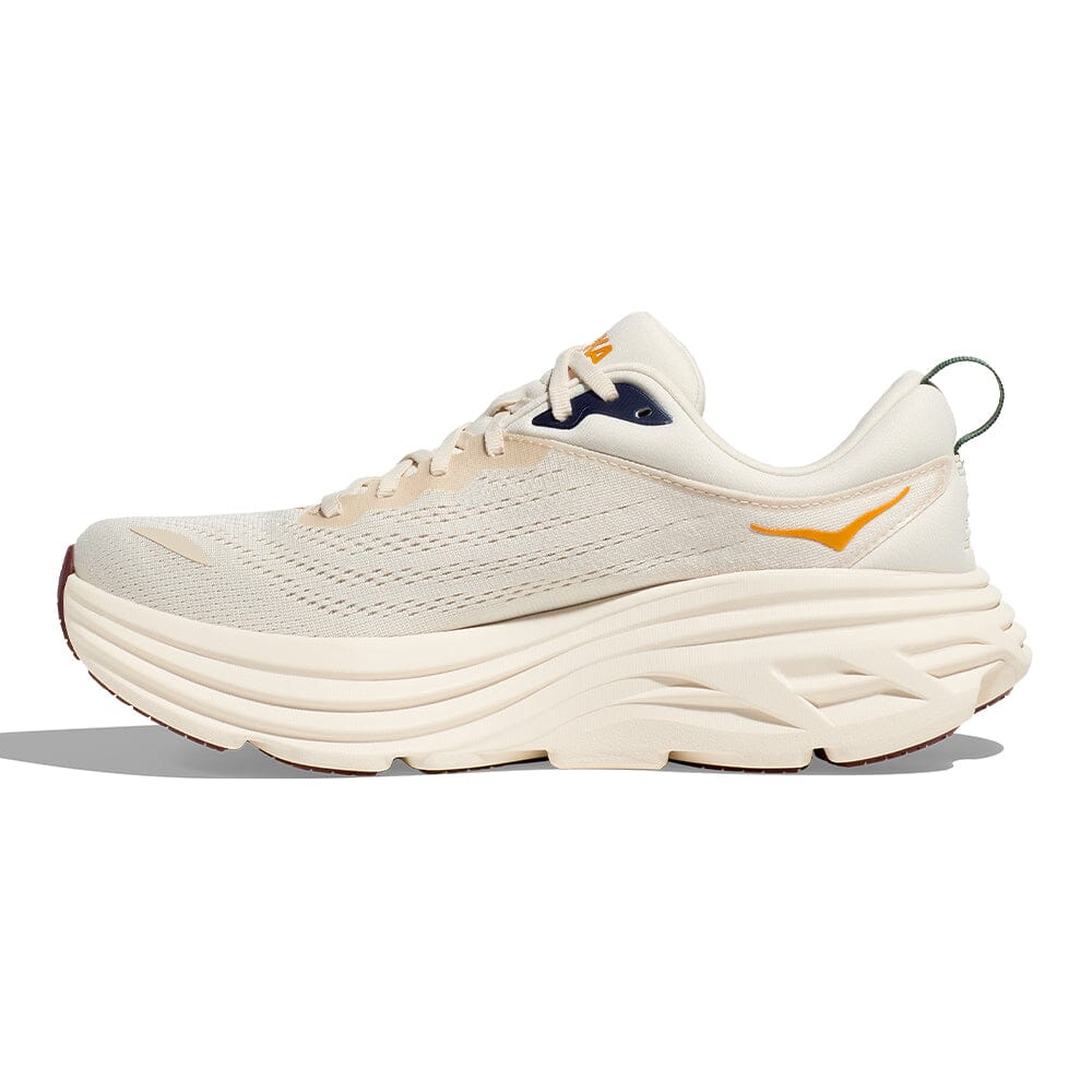 Hoka Men's Bondi 8 - BlackToe Running#colour_oat-milk-alabaster