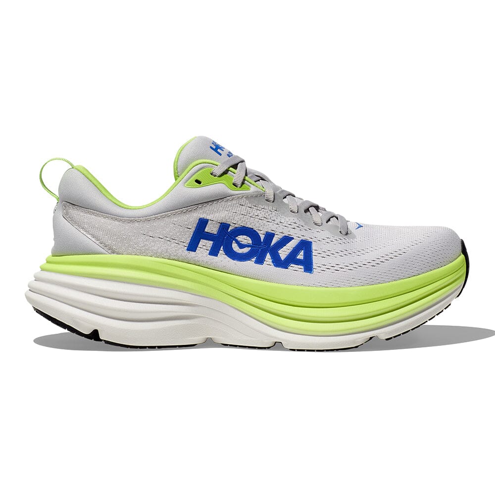 Hoka Men's Bondi 8 - BlackToe Running#colour_stardust-lettuce