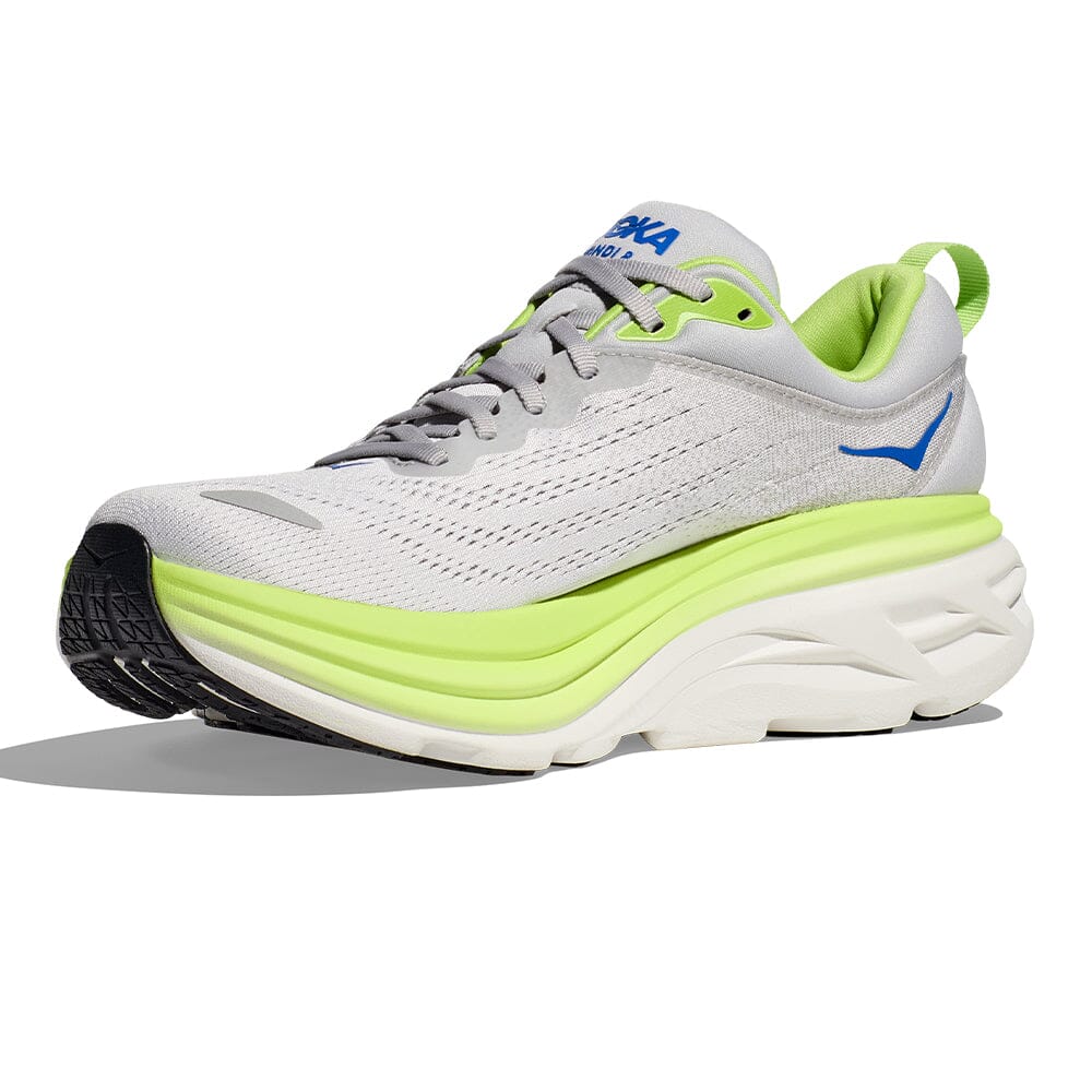 Hoka Men's Bondi 8 - BlackToe Running#colour_stardust-lettuce