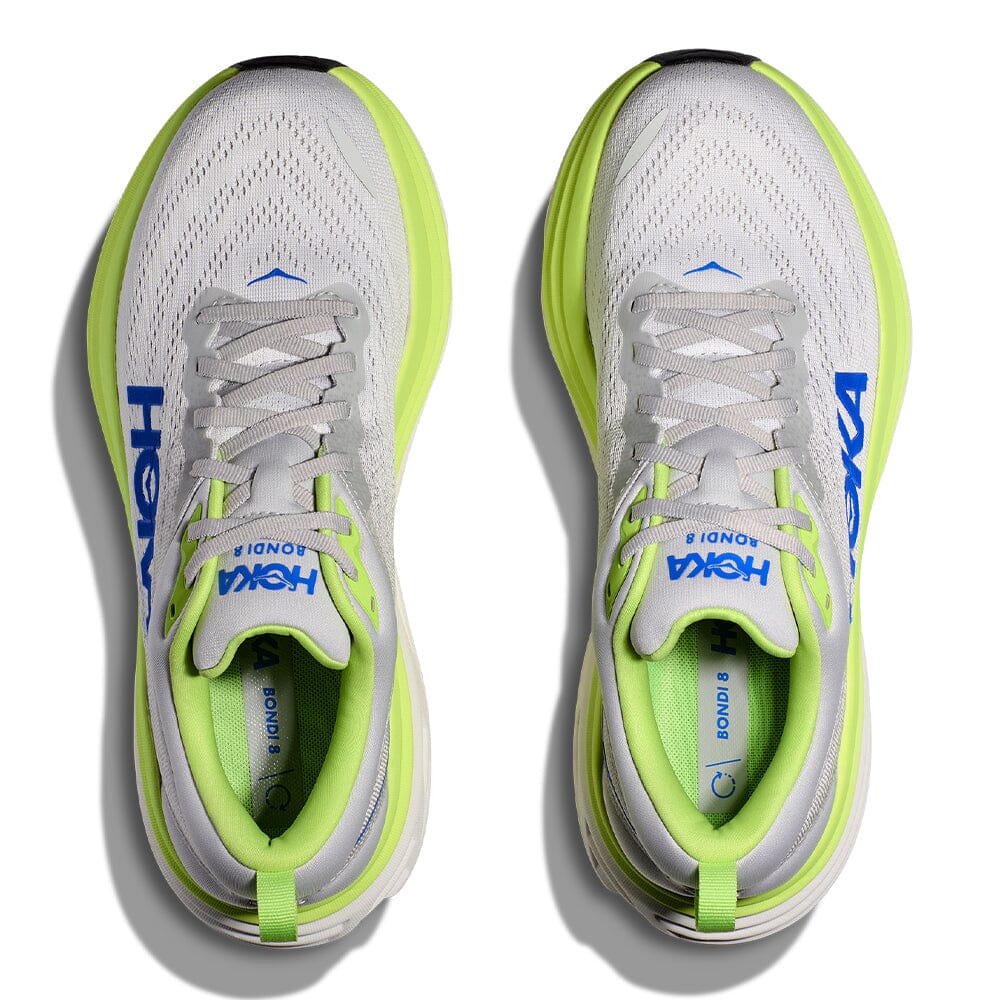 Hoka Men's Bondi 8 - BlackToe Running#colour_stardust-lettuce