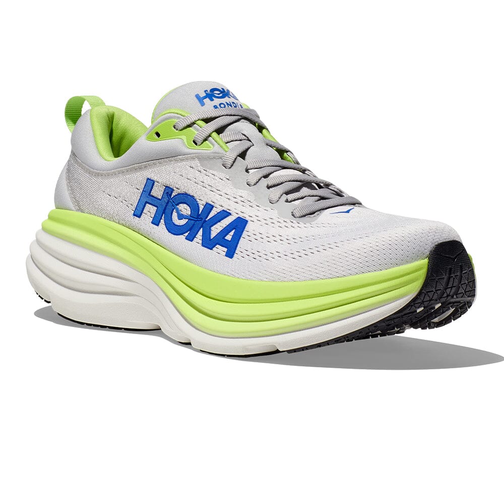 Hoka Men's Bondi 8 - BlackToe Running#colour_stardust-lettuce