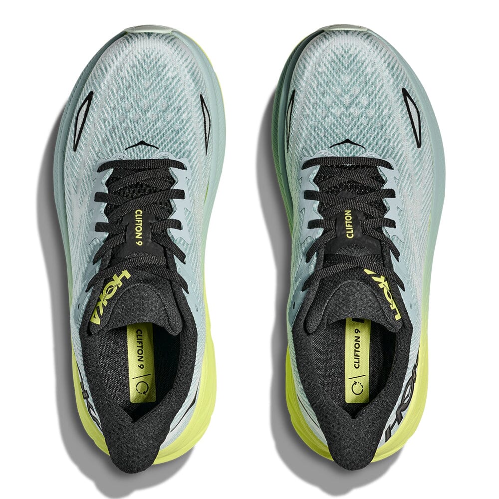 Hoka Men's Clifton 9 - BlackToe Running#colour_druzy-droplet