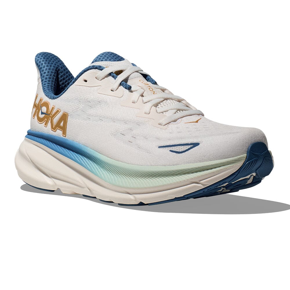 Hoka Men's Clifton 9 - BlackToe Running#colour_frost-gold