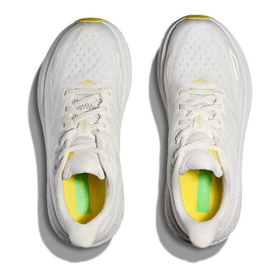 Hoka Men's Clifton 9 - BlackToe Running#colour_white-lemonade