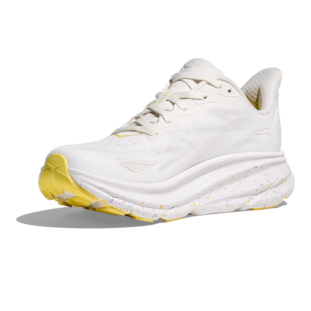 Hoka Men's Clifton 9 - BlackToe Running#colour_white-lemonade