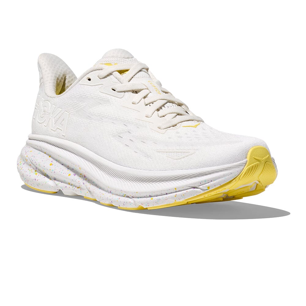 Hoka Men's Clifton 9 - BlackToe Running#colour_white-lemonade