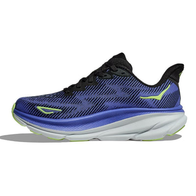 Hoka Women's Clifton 9 Women's Shoes - BlackToe Running#colour_black-stellar-blue