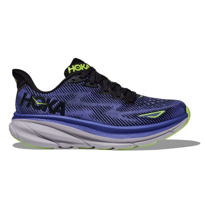 Hoka Women's Clifton 9 Women's Shoes - BlackToe Running#colour_black-stellar-blue