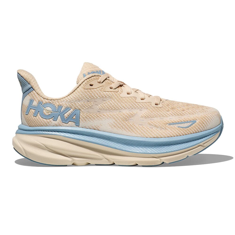 Hoka Women's Clifton 9 Women's Shoes - BlackToe Running#colour_oak-alabaster