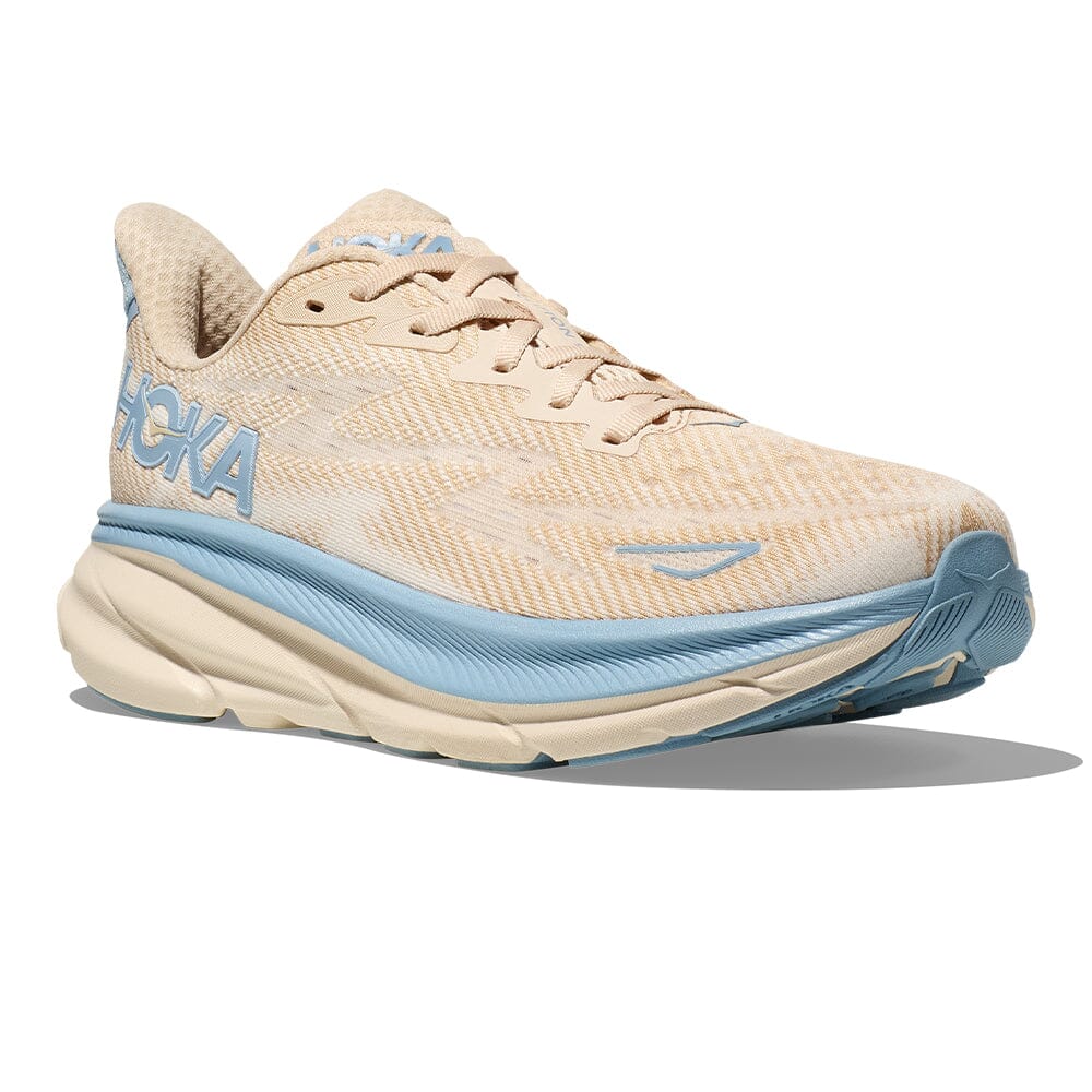 Hoka Women's Clifton 9 Women's Shoes - BlackToe Running#colour_oak-alabaster