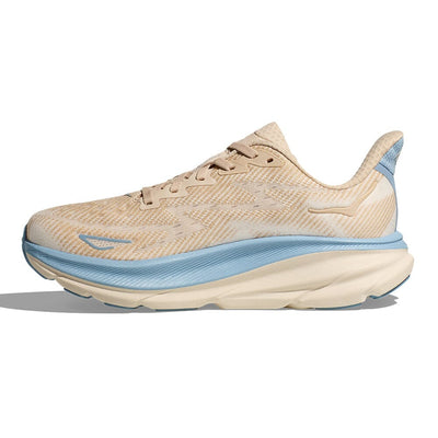 Hoka Women's Clifton 9 Women's Shoes - BlackToe Running#colour_oak-alabaster