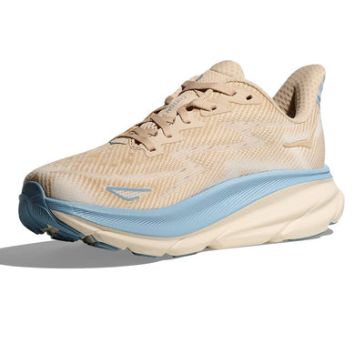 Hoka Women's Clifton 9 Women's Shoes - BlackToe Running#colour_oak-alabaster