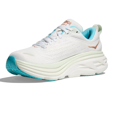 Hoka Women's Bondi 8 - BlackToe Running#colour_frost-rose-gold