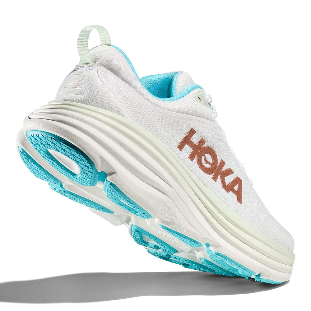 Hoka Women's Bondi 8 - BlackToe Running#colour_frost-rose-gold