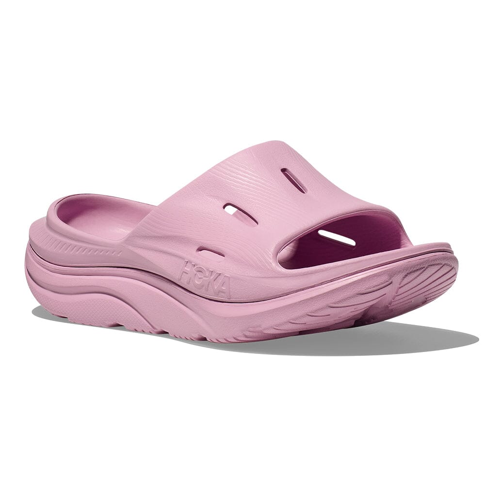 Hoka Ora Recovery Slide 3 - Pink - BlackToe Running#colour_pink-twilight