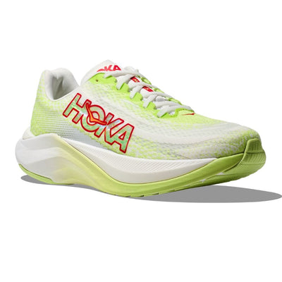 Hoka Men's Mach X Men's Shoes - BlackToe Running#colour_lettuce-white