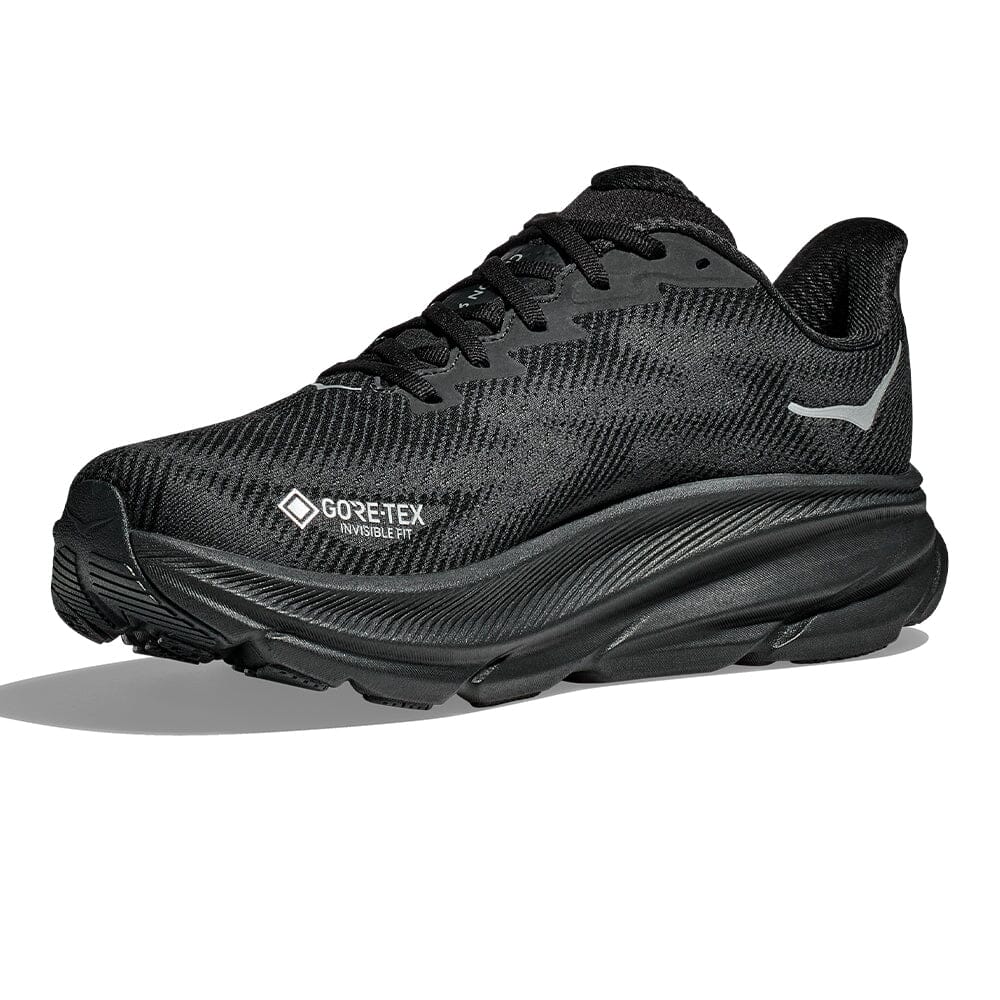 Hoka Men's Clifton 9 GTX Men's Shoes - BlackToe Running#colour_black