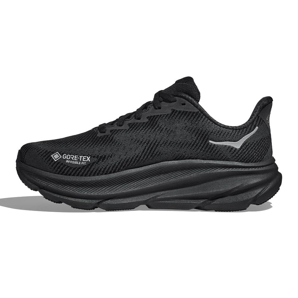 Hoka Men's Clifton 9 GTX Men's Shoes - BlackToe Running#colour_black