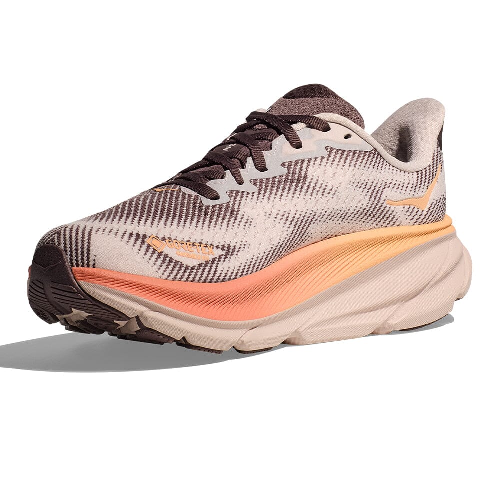 Hoka Women's Clifton 9 GTX - BlackToe Running#colour_cosmic-pearl-smoky-quartz