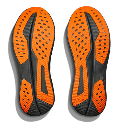 Hoka Men's Mach 6 - BlackToe Running#colour_black-electric-tangerine