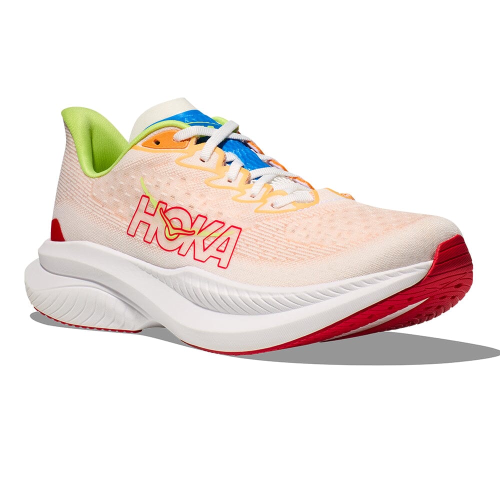 Hoka Men's Mach 6 - BlackToe Running#colour_white-solar-flare