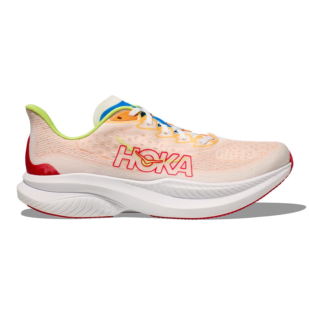 Hoka Men's Mach 6 - BlackToe Running#colour_white-solar-flare