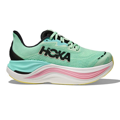 Hoka Women's Skyward X - BlackToe Running#colour_mint-fluorite-blue-spark