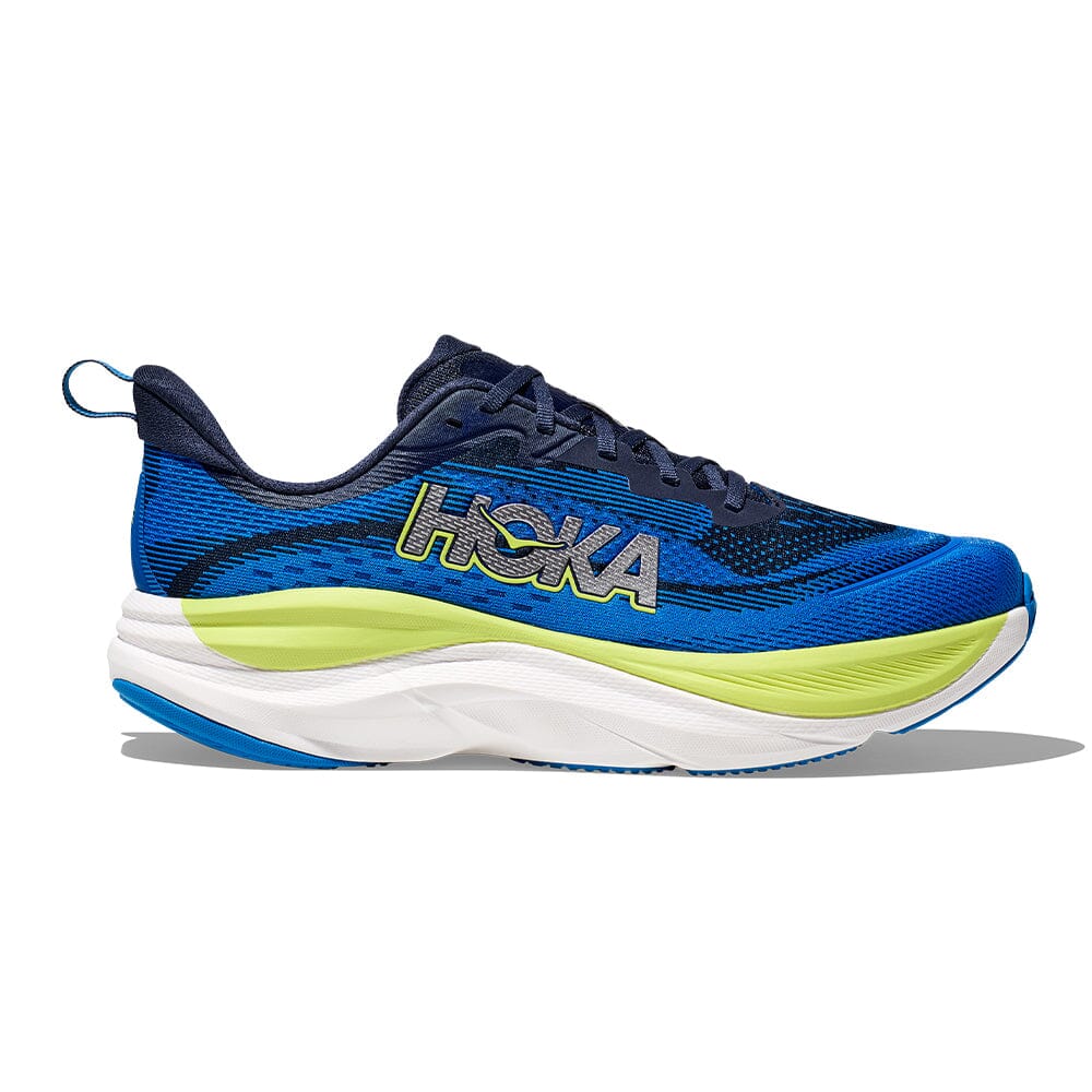 Hoka Men's Skyflow - BlackToe Running#colour_varsity-navy-electric-cobalt