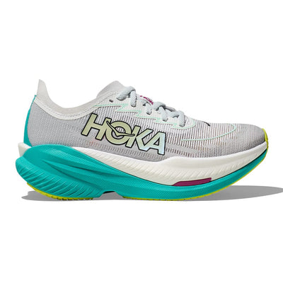 Hoka Women's Mach X 2 - BlackToe Running#colour_frost-electric-aqua