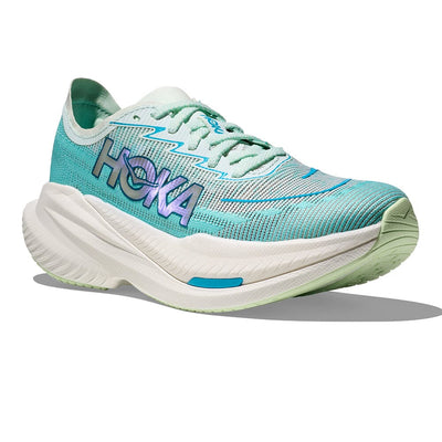 Hoka Women's Mach X 2 - BlackToe Running#colour_snow-melt-blue-spark