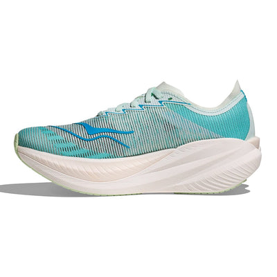 Hoka Women's Mach X 2 - BlackToe Running#colour_snow-melt-blue-spark