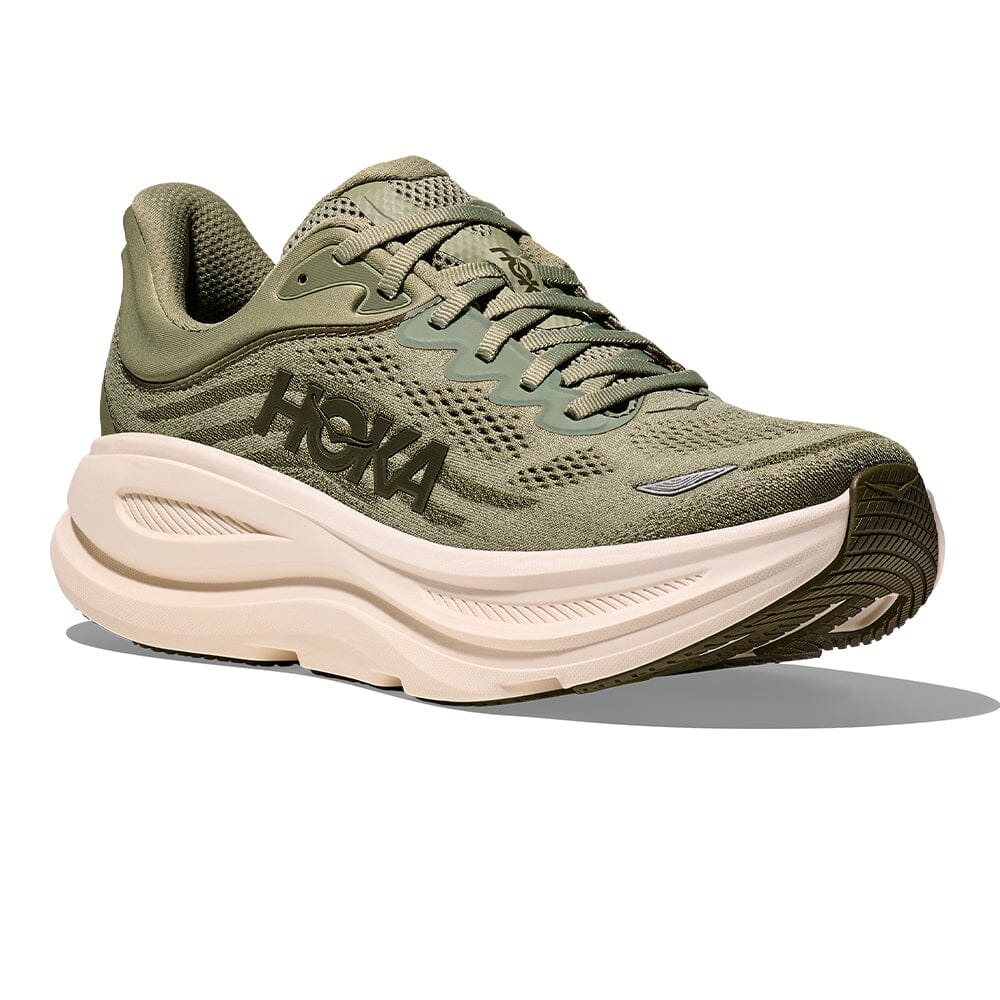 Hoka Men's Bondi 9 - BlackToe Running#colour_sea-moss-eucalyptus