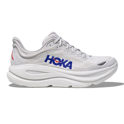 Hoka Men's Bondi 9 - Wide - BlackToe Running#colour_cosmic-grey-ultramarine