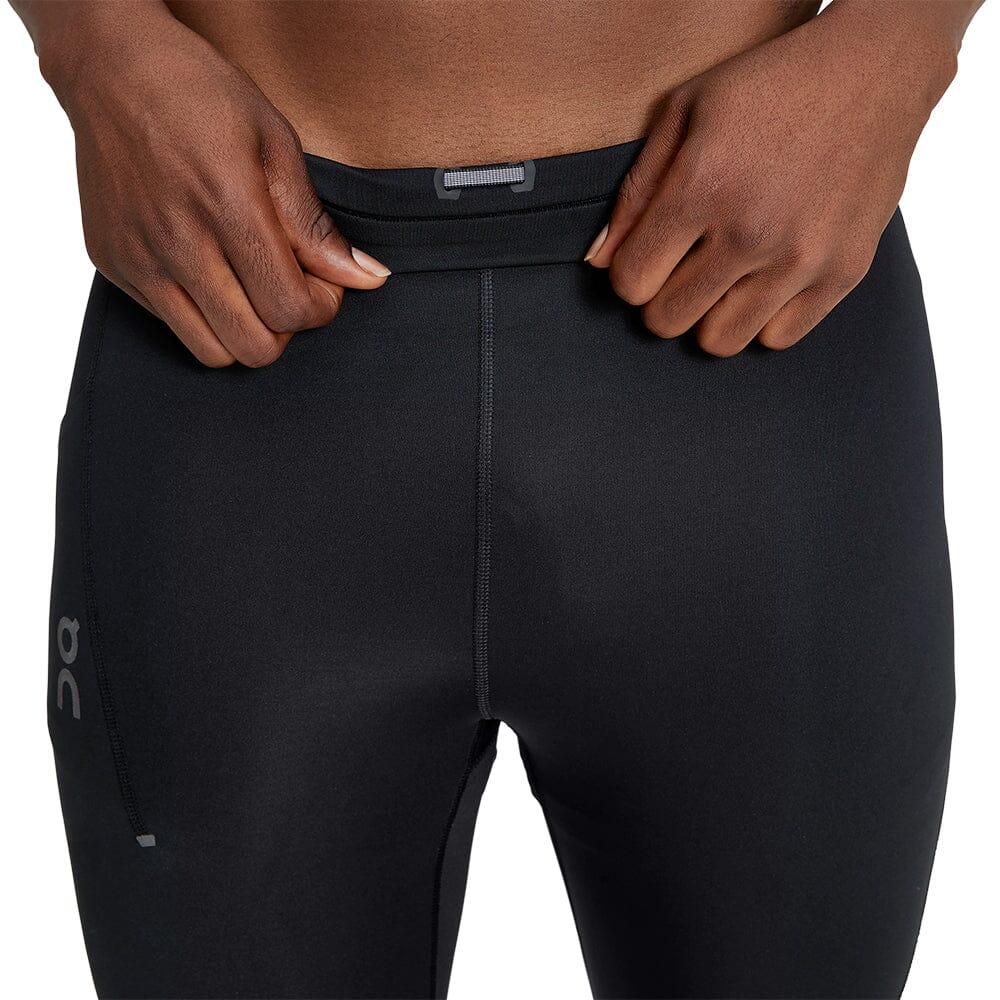 On Men's Performance Tights - BlackToe Running#colour_black