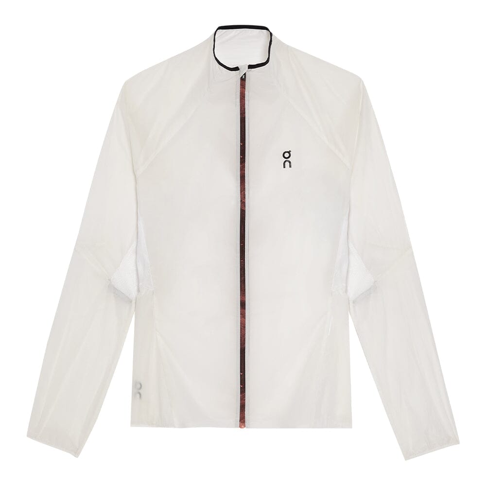 On Women's Zero Jacket - BlackToe Running#colour_white-flame